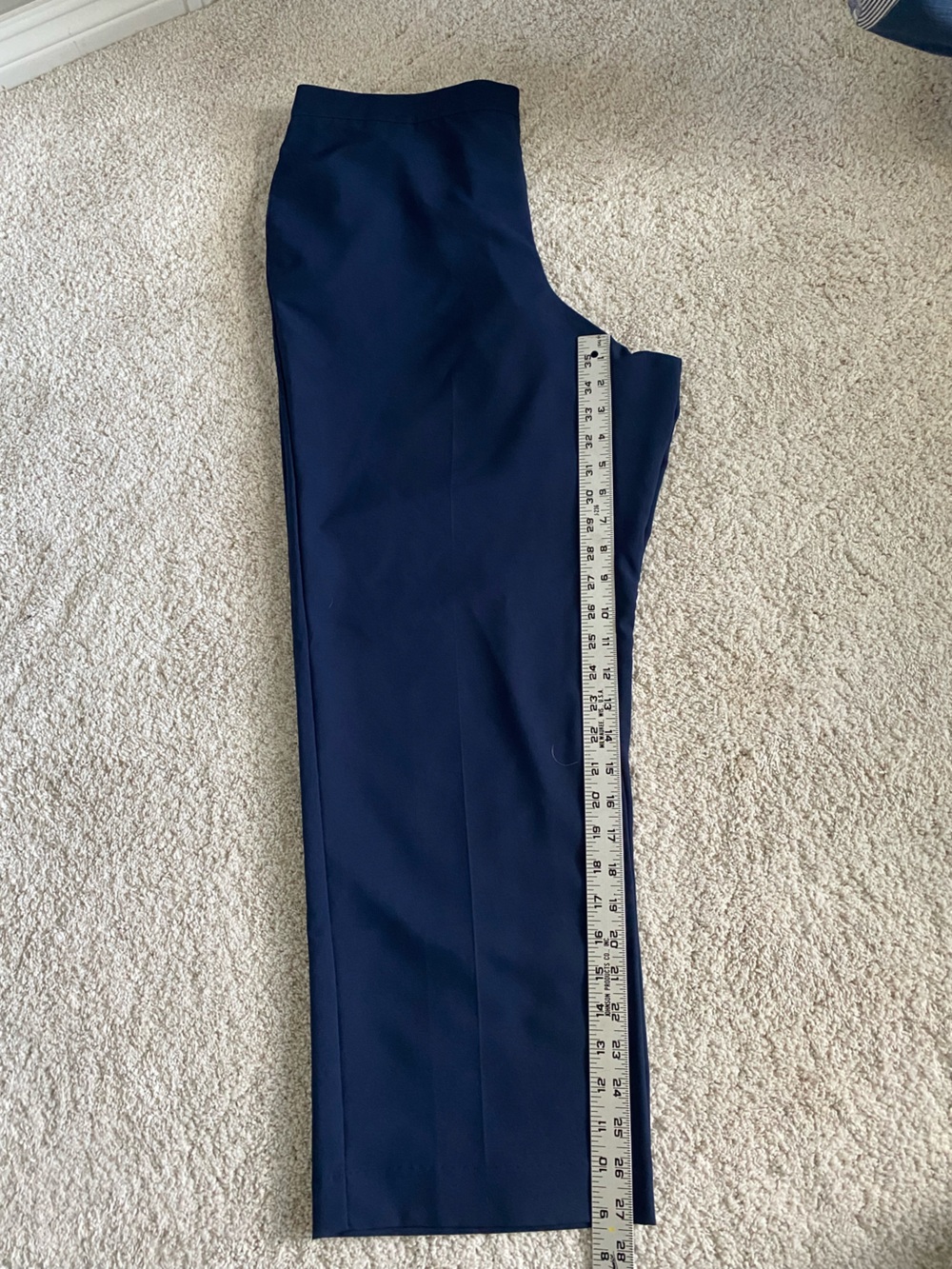 Alfred Dunner Navy Wide-Leg Pants Elastic Waistband - Picture 4 of 4